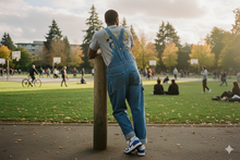 Load image into Gallery viewer, Guilt! "Goat Mountain" Tee, Gray/Blue, Limited Edition