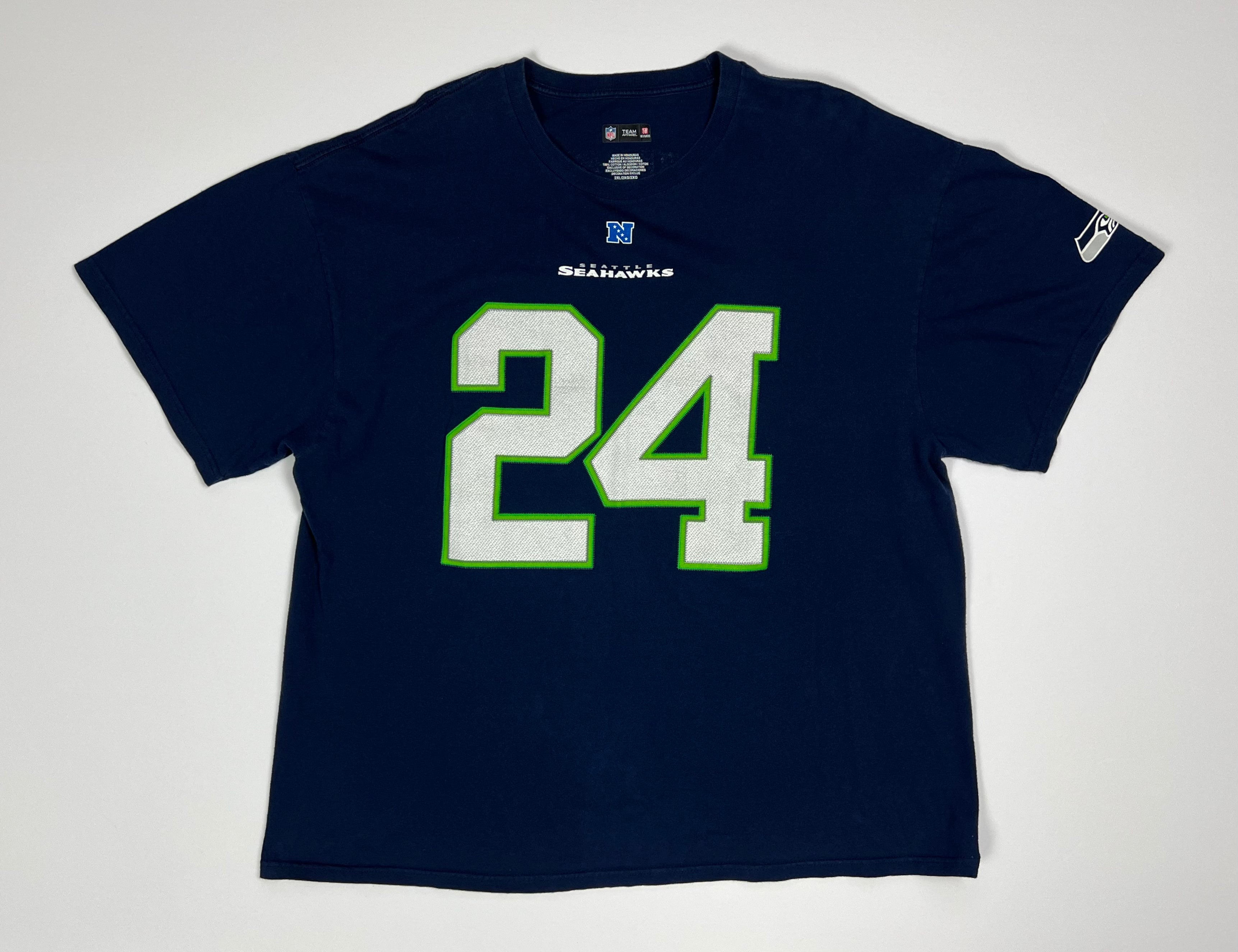 NFL Seattle Seahawks Marshawn Lynch Youth 8-20 Short Sleeve T-Shirt Primary  Gear