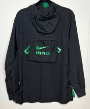 Load image into Gallery viewer, Men’s Pre-Owned Black/Green Nike NBA Boston Celtics 1/3 Zip Up Long Sleeve Hooded Pullover Jacket, Size Small
