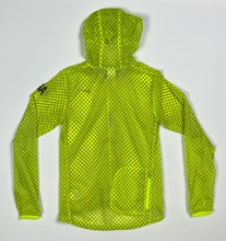 Load image into Gallery viewer, Women’s Neon Yellow Pre-Owned Nike Full Zip Hooded “USA” Lightweight Running Jacket, Size Small
