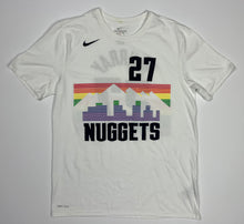 Load image into Gallery viewer, Men’s White Pre-Owned Nike NBA Denver Nuggets Jamal Murray #27 Short Sleeve Jersey Tee, Size Large
