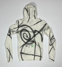 Load image into Gallery viewer, Women’s Pre-Owned Custom Painted White ‘47 NFL Seattle Seahawks Full Zip Hoodie, Size Small
