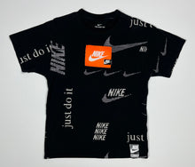 Load image into Gallery viewer, Men’s Pre-Owned Black Nike “Just Do It” Theme Short Sleeve Tee, Size Small
