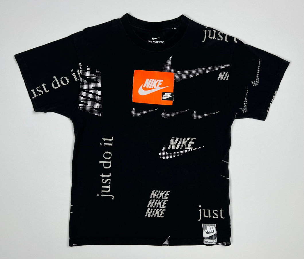 Men’s Pre-Owned Black Nike “Just Do It” Theme Short Sleeve Tee, Size Small