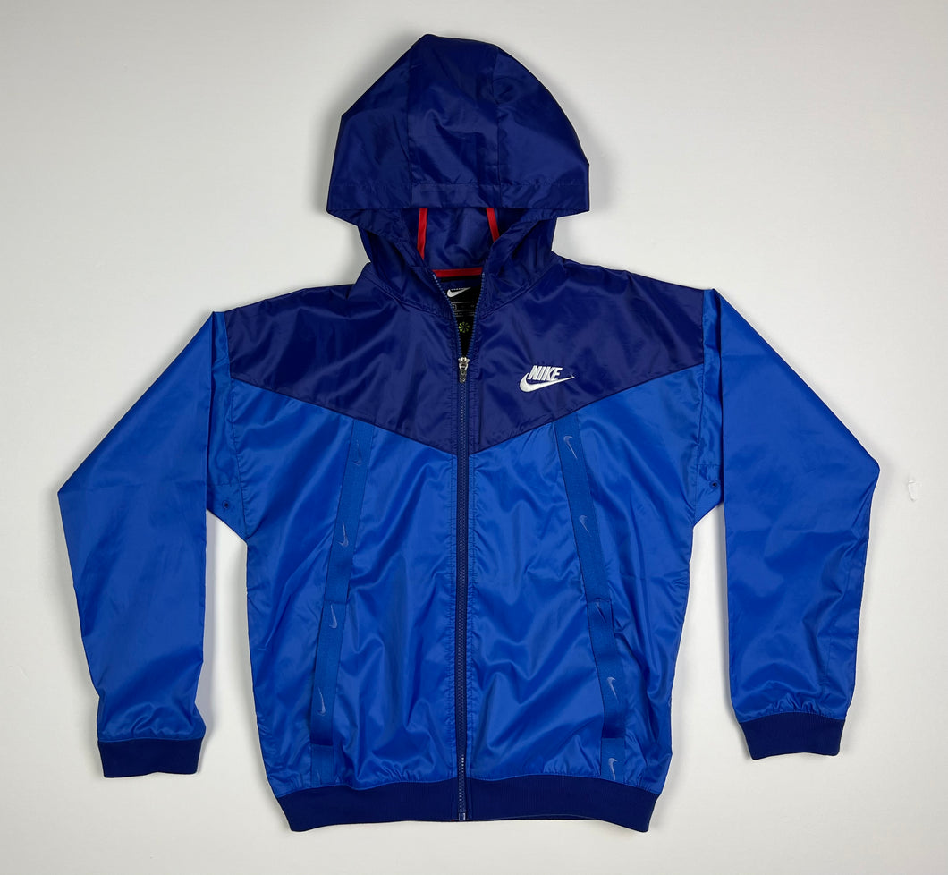 Youth Pre-Owned Blue Nike Full Zip Hooded Jacket, Size Youth XL