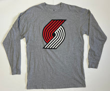 Load image into Gallery viewer, Men’s Pre-Owned Gray Fanatics Portland Trailblazers Damian Lillard Long Sleeve Jersey Tee, Size XLT
