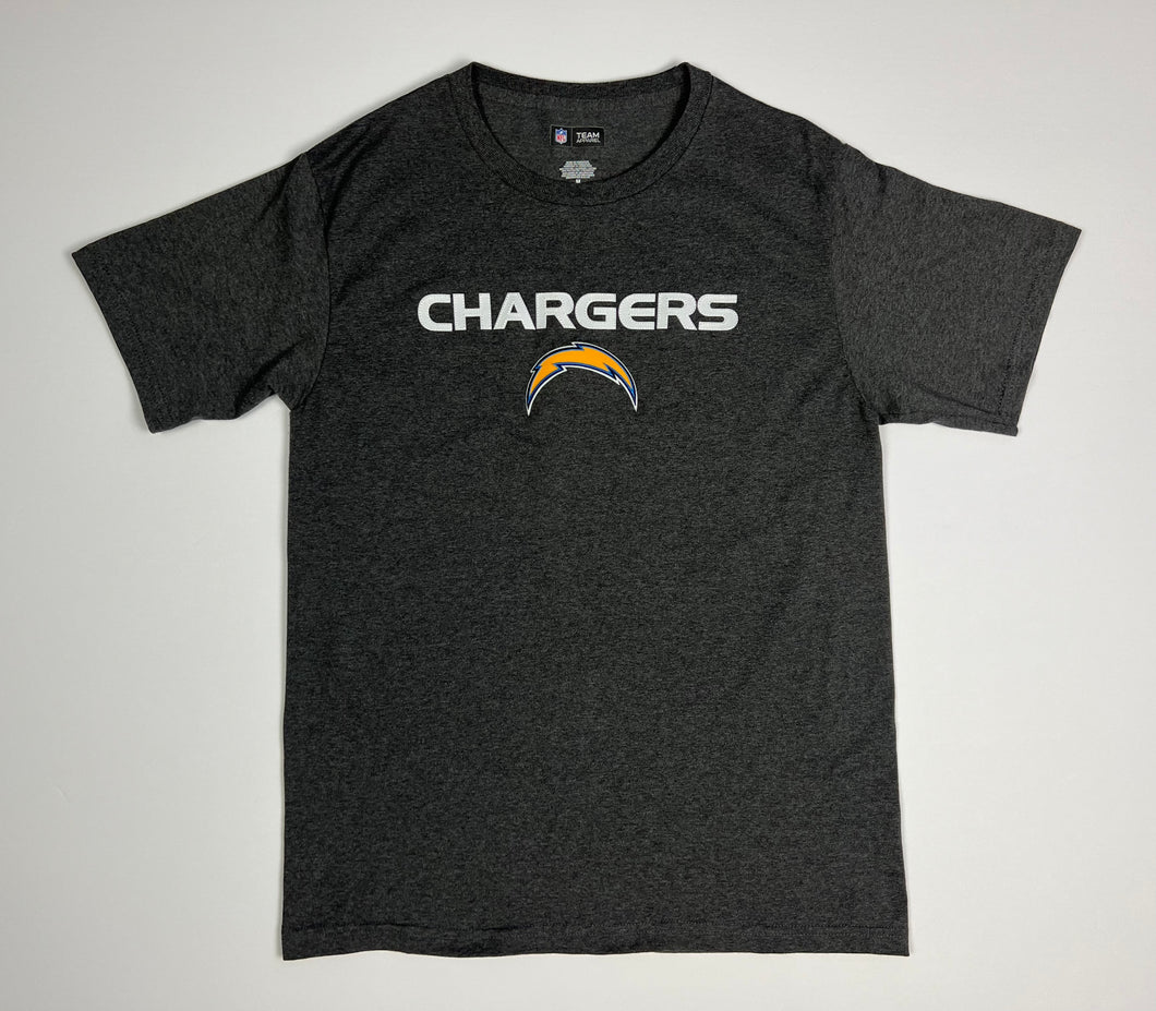 Men’s Pre-Owned Gray NFL Los Angeles Chargers Short Sleeve Tee, Size Medium