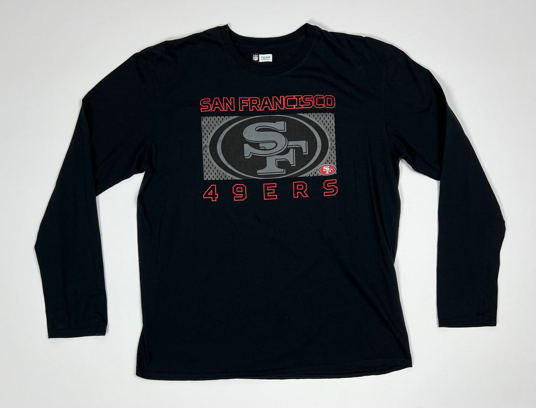 Men’s Black Pre-Owned NFL San Francisco 49ers Long Sleeve Tee, Size XL