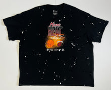 Load image into Gallery viewer, Men’s Pre-Owned Black/Paint Splatter Nike NBA Miami Heat Short Sleeve Tee, Size XXL
