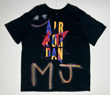 Load image into Gallery viewer, Men’s Pre-Owned Black Nike Michael Jordan Custom Painted Short Sleeve Tee, Size 3XL
