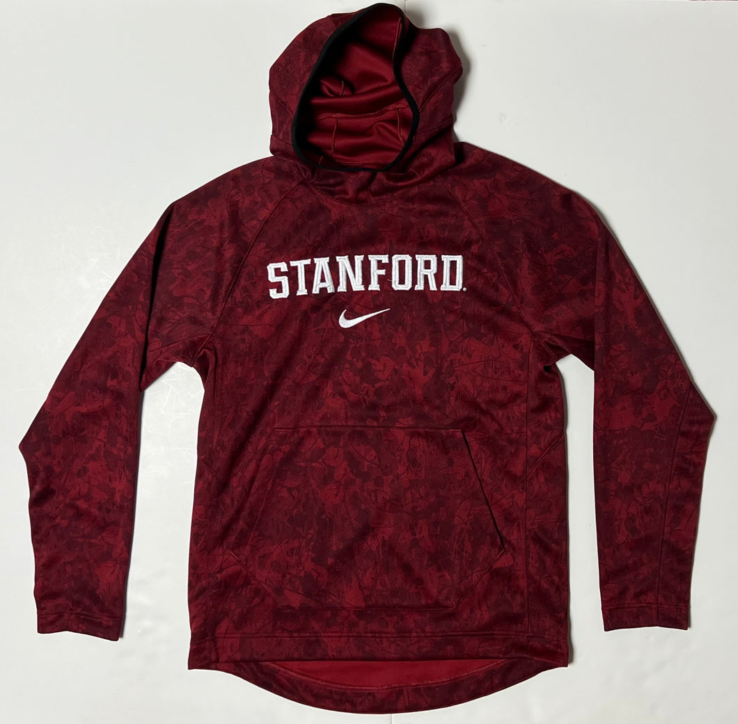 Men’s Pre-Owned Red Nike Stanford University Cardinal Long Sleeve Hooded Pullover, Size Medium