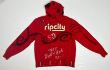 Load image into Gallery viewer, Men’s Pre-Owned ‘47 Red Custom Painted Portland Trailblazers “Rip City” Hoodie, Size Large
