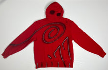 Load image into Gallery viewer, Men’s Pre-Owned ‘47 Red Custom Painted Portland Trailblazers “Rip City” Hoodie, Size Large
