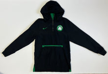 Load image into Gallery viewer, Men’s Pre-Owned Black/Green Nike NBA Boston Celtics 1/3 Zip Up Long Sleeve Hooded Pullover Jacket, Size Small
