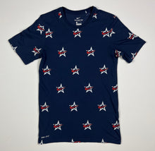 Load image into Gallery viewer, Men’s Pre-Owned Blue White &amp; Red Nike Americana Stars and Swooshes Short Sleeve Tee, Size Small
