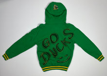 Load image into Gallery viewer, Youth Pre-Owned Green Champion University Of Oregon Ducks Custom Painted Hoodie, Size Youth Large (see measurements)
