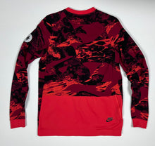 Load image into Gallery viewer, Women’s Rare Pre-Owned Nike, “Huarache By Nike” Red Printed Long Sleeve Shirt, Size Medium
