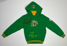 Load image into Gallery viewer, Youth Pre-Owned Green Champion University Of Oregon Ducks Custom Painted Hoodie, Size Youth Large (see measurements)
