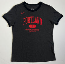 Load image into Gallery viewer, Men’s Pre-Owned Charcoal Black Nike Portland Trailblazers Short Sleeve Tee, Size Medium
