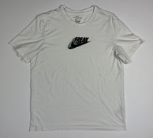 Load image into Gallery viewer, Men’s White Pre-Owned Nike Giannis Antetokounmpo Swoosh “Freak” 2 Short Sleeve Tee, Size XL
