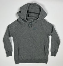 Load image into Gallery viewer, Women’s Pre-Owned Gray Nike Funnel Neck Oversized Hood Sweatshirt, Size Medium
