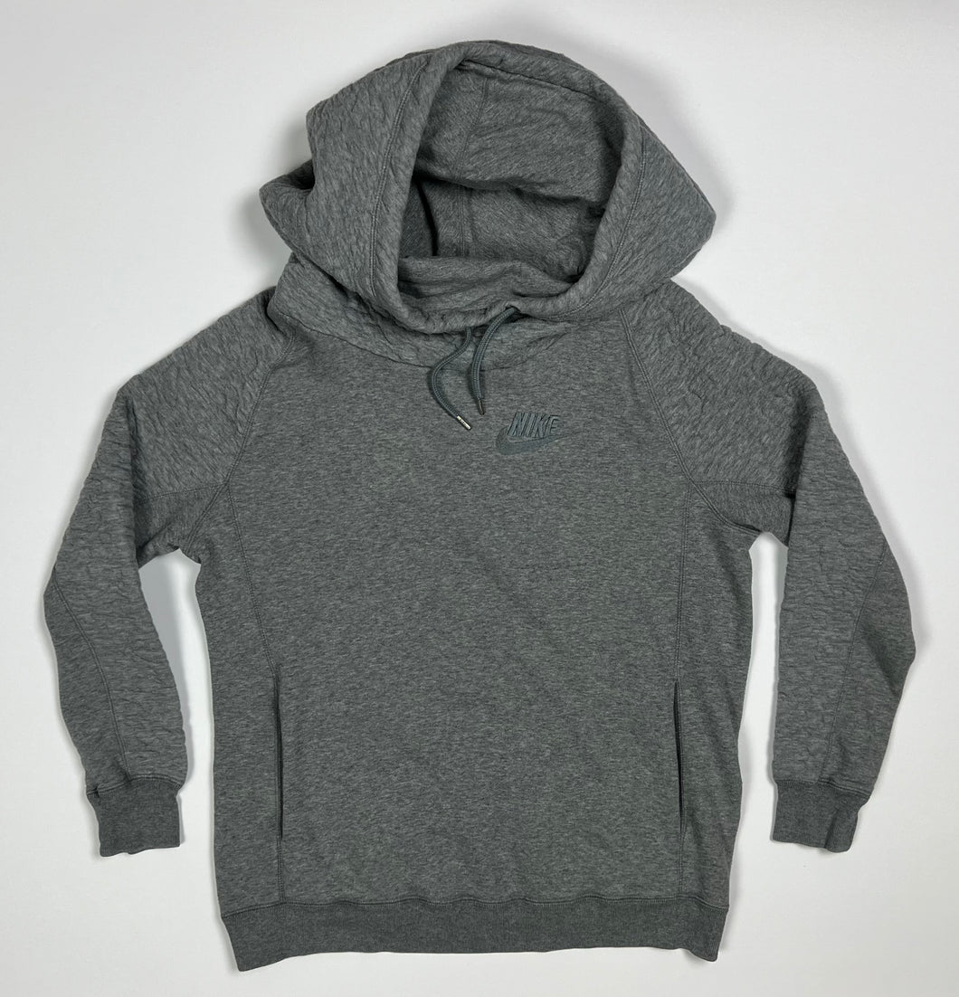 Women's Pre-Owned Gray Nike Funnel Neck Oversized Hood Sweatshirt, Siz –  Goat Street Goods
