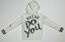 Load image into Gallery viewer, Youth Pre-Owned White Custom Painted Nike Air Full Zip Hoodie, Size Youth Large
