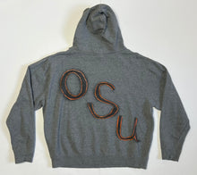 Load image into Gallery viewer, Men’s Pre-Owned Gray Stadium Athletics Oregon State University Beavers Custom Painted Hoodie, Size XL
