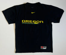 Load image into Gallery viewer, Men’s Pre-Owned Black Nike University Of Oregon Ducks Football Short Sleeve Tee, Size Medium
