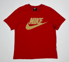 Load image into Gallery viewer, Men’s Pre-Owned Red &amp; Gold Nike Short Sleeve Tee, Size Large
